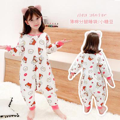 Children  s warm sleeping bag baby kicked in the nightgown