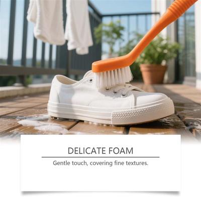 A little white shoe cleaner, a mild, clean, water-free foam