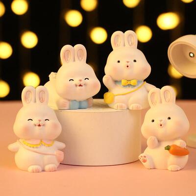 Breathing little rabbits with cartoons to put up fashion