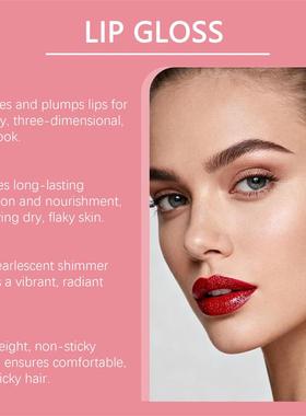 The red moist, flashy lips, light-spoiled, glistening lips,