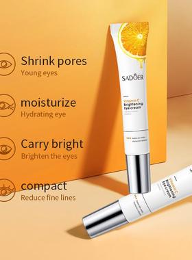 Vitamin C-skinned eye cream, water to keep it wet and light-