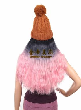 Twenty-nine inches of curly hair with a hairdresser with a c