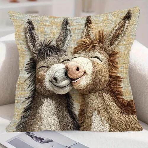 TEMU rectangular cartoon cute ass with a pillowcase, short-s