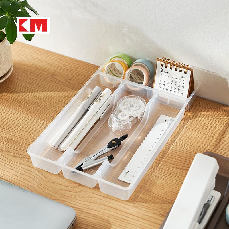 Clear plastics in the long strips of small stationery on the