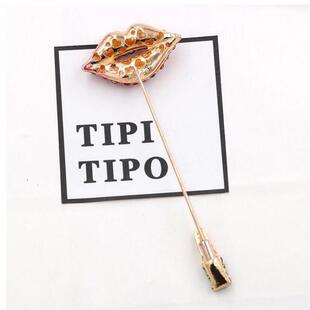 Fashion-like transient-seine lips with red lip drops of oile