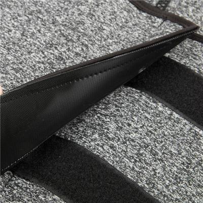 A womans sweating in her bellies is wearing a chlordine rub