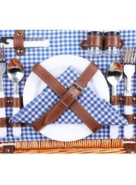 A picnic basket is made with an outdoor and foldable vegetab