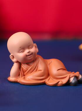 The car is equipped with a gift for your little monk, Shayam
