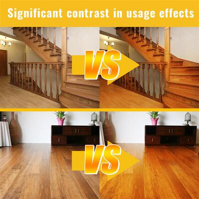 The floor cleaners house wood floors to protect the cleaning