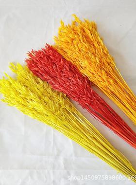 The oatmeal flower bouquets in the living room with the ador