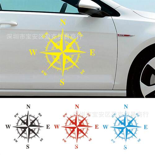 Y-125 Mountain compass-navigator sticker, compass door to th