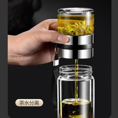 3H double-layered mens cups of water separate from insulate