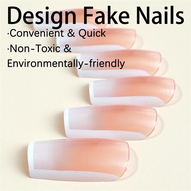 Im wearing a white striped strip of nails. Its simple. Its a