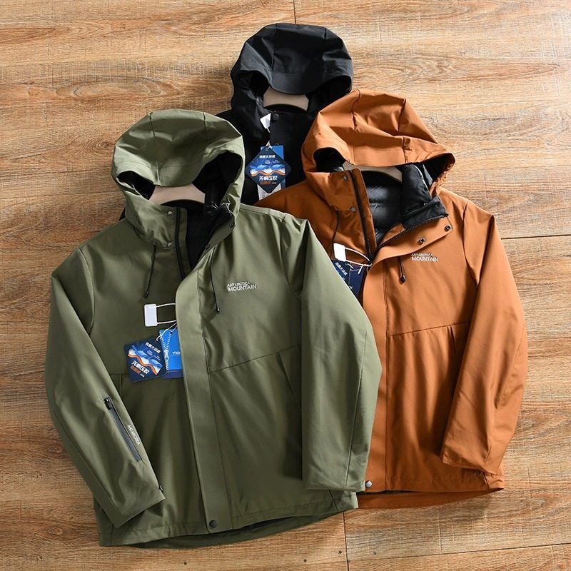 户外休闲三合一羽绒服