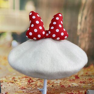 帽子女童秋冬季13岁可爱宝宝小童儿童羊毛呢画家帽韩版羊毛贝雷帽