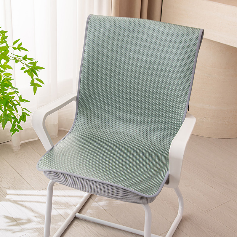 夏天凉席坐垫靠垫一体夏季办公室电脑椅子透气竹座垫老板靠背凉垫