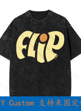 Flip Skateboards Logo Vintage Oversized T-Shirt RLXD