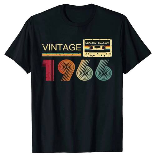 Vintage 1966 T Shirts for Men 60th Birthday Gifts for Men Da