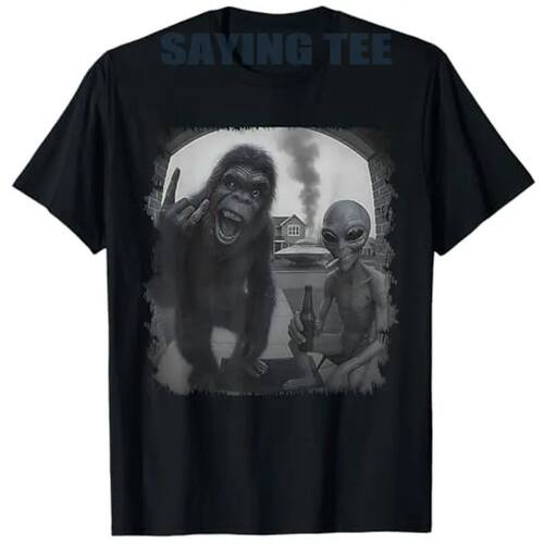Funny Door Camera Men Women Sasquatch UFO Bigfoot and Alien