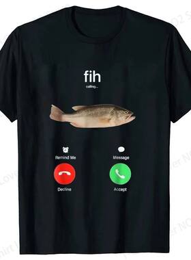 Fih Calling Remind Me Message Decline Accept Phone Call Fish