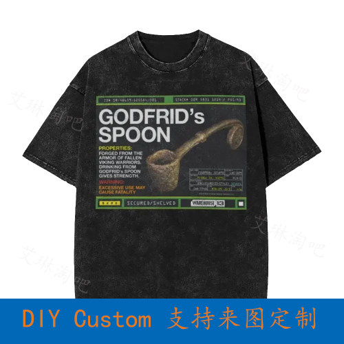 Warehouse 13 Godfrid Spoon Vintage Oversized T-Shirt Z40M