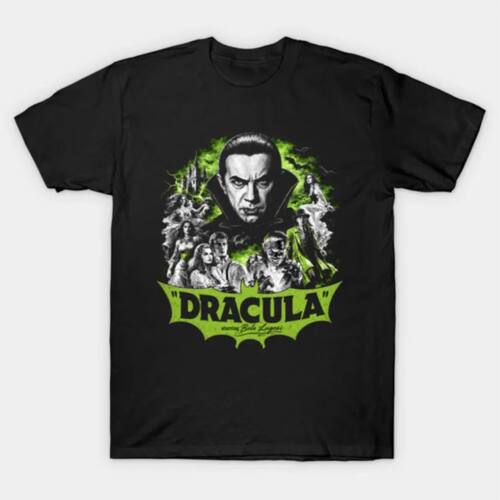Bela Lugosi Dracula Montage T-shirt For Men Women 100% Cotto