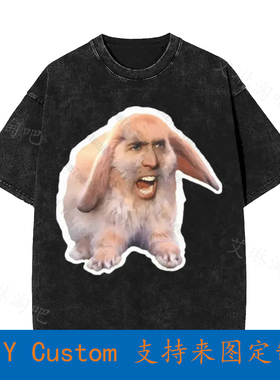 Nicolas Cage  Oversized T-Shirt Nicholas Rabbit Fathers Day