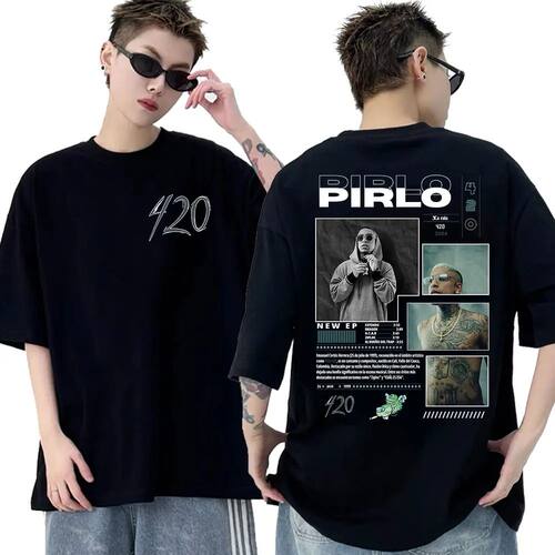 Rapper Pirlo 420 Tour New Album Merch T Shirts Men's Hip Hop