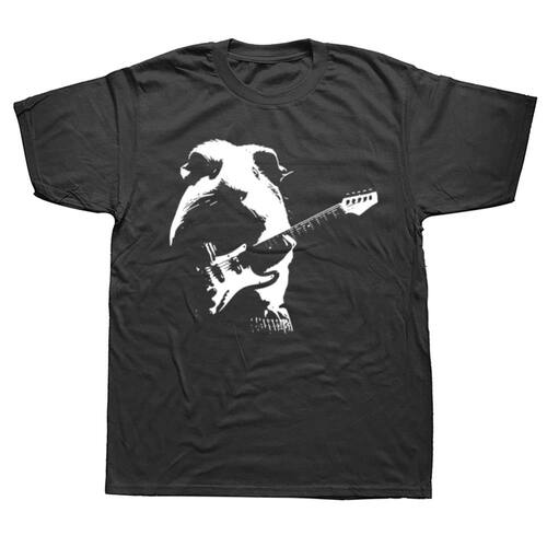 Funny Guinea Pigs Playing Bass Guitar T Shirts Summer Graphi