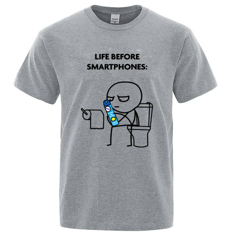 Men's T-shirt High Quality Cotton Blend T Shirt Printing Str