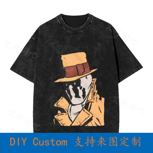 Rorschach Watchmen Art Vintage Oversized T-Shirt Sizes 83YB