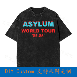 Kiss Asylum World Tour Live Night Vintage Oversized T-Shirt
