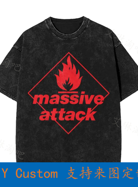 Massive Attack Blue Lines Rock N Roll Band  Oversized T-Shir