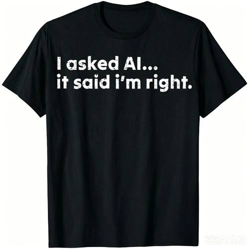 AI Enthusiast Artificial Intelligence Funny T-Shirt Cotton S