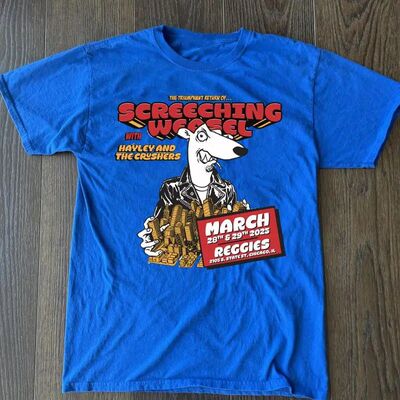 NEW SCREECHING WEASEL Band Tour 2026 For Fans to 5XL Blue T