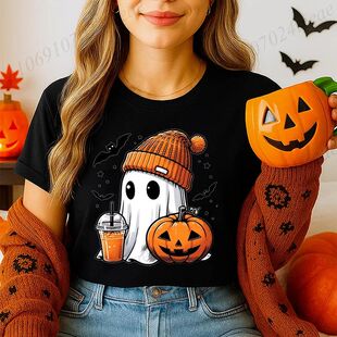 Funny Halloween T-Shirts, Spooky Season Women Shirt, Funny B