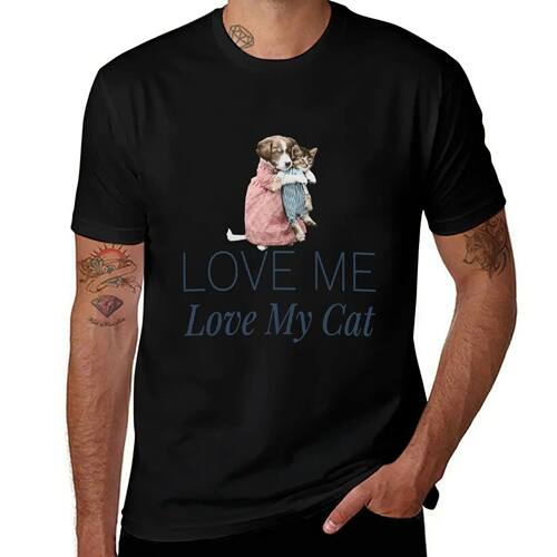 Love Me Love My Cat T-Shirt Plus Size Comfort Fit Tee