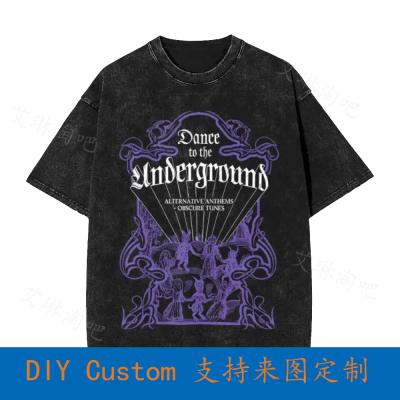 Underground Vintage Oversized T-Shirt Occult With Dancing De
