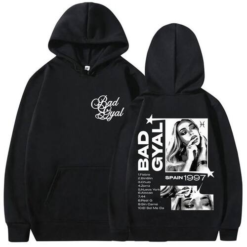 Singer Bad Gyal Tour Album 2025 Merch Hoody Men Women Hip Ho