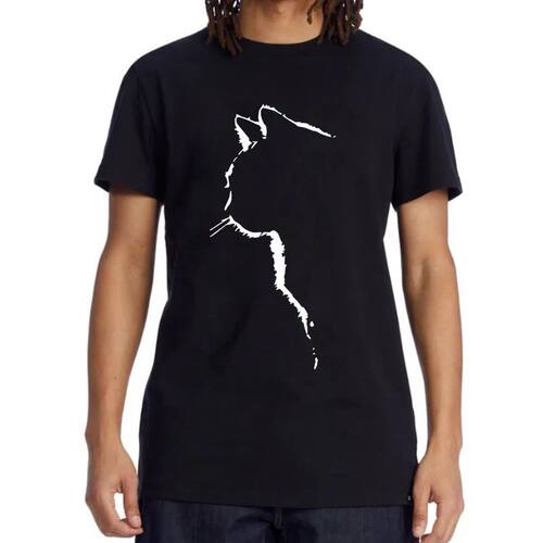 Men's T-shirt Top Quality Cotton Blend Short Sleeve Cool Cat