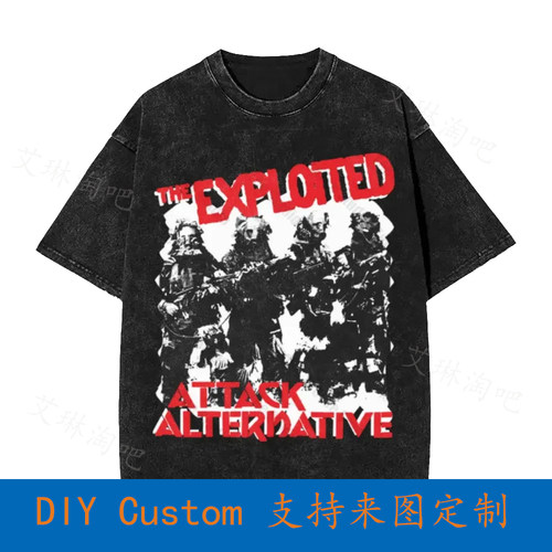 The Exploited 'Attack Alternative' Unisex T-Shirt V7JP retro
