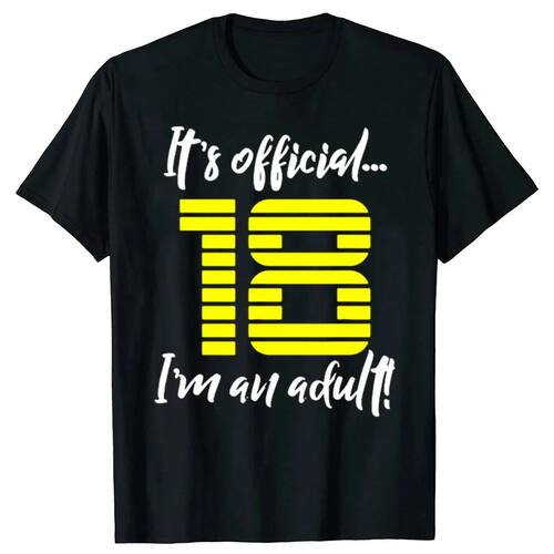 Funny 2008 18th Birthday Graphic T Shirts Men Women Pure Cot