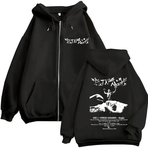 Rapper NSQK AOOU THINK ABOUT ME Tour Album 2025 Zip Up Hoody