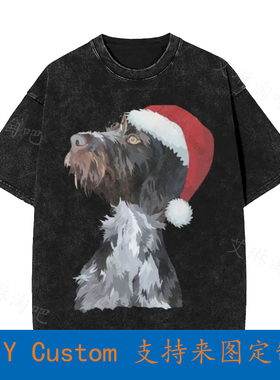 Deutsch Drahthaar German Wirehaired Pointer Vintage Oversize