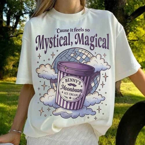 Moonbeam Ice Cream America Printed T-shirt Tops Magical Tour