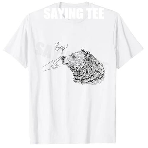 Boop Bear Funny Cute Nose Boop Forest Animal T-Shirt Y2k Ado