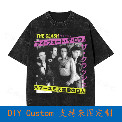The Clash London Calling Japan Photo Vintage Oversized T-Shi