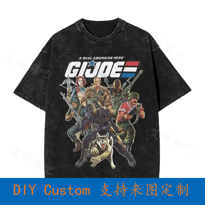 Distressed Real American Hero Gi Joe Oversized T-Shirt 89EL