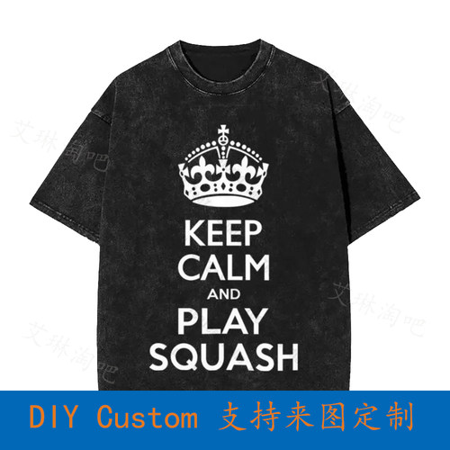 Keep Calm And Play Squash  Unisex T-Shirt P7QF