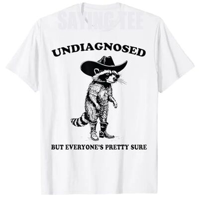 Undiagnosed But Everyone's Pretty Sure Funny Cowboy Raccoon